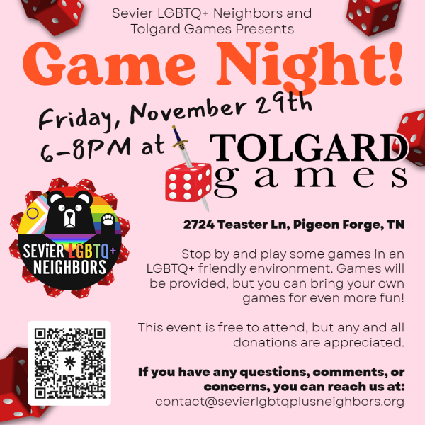 Game Night! ~ Fri, Nov 29, 6-8pm